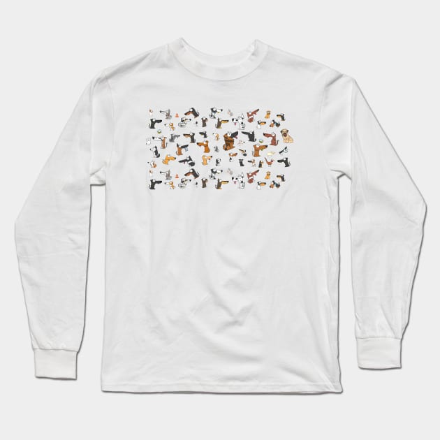 Dog cartoons Long Sleeve T-Shirt by DWG